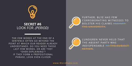 Writing Secret #6: Look for Each Period