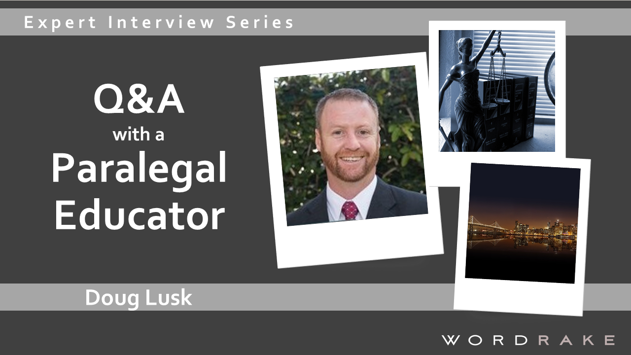 Q&A with Paralegal Educator Doug Lusk