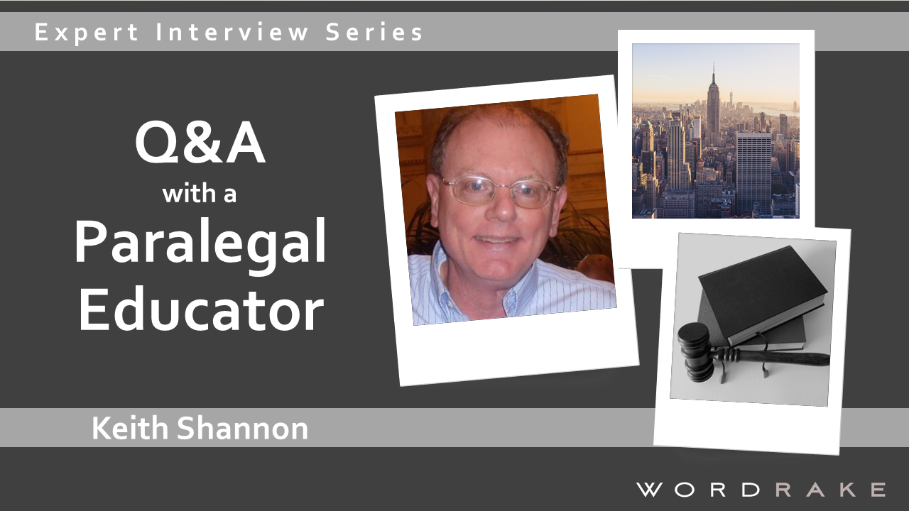 Q&A with Paralegal Educator Keith Shannon