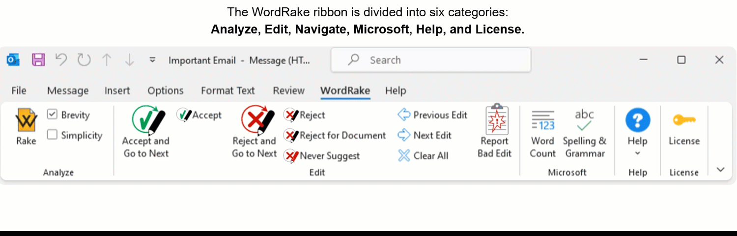 WR v5 Outlook Ribbon Tour GIF