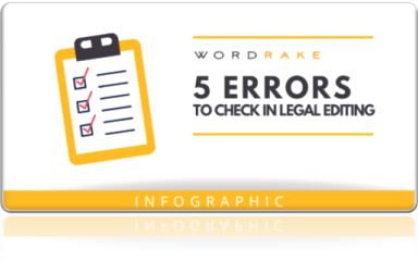 5 Errors to check in legal editing