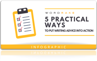 5 Practical ways to put writing advice into action