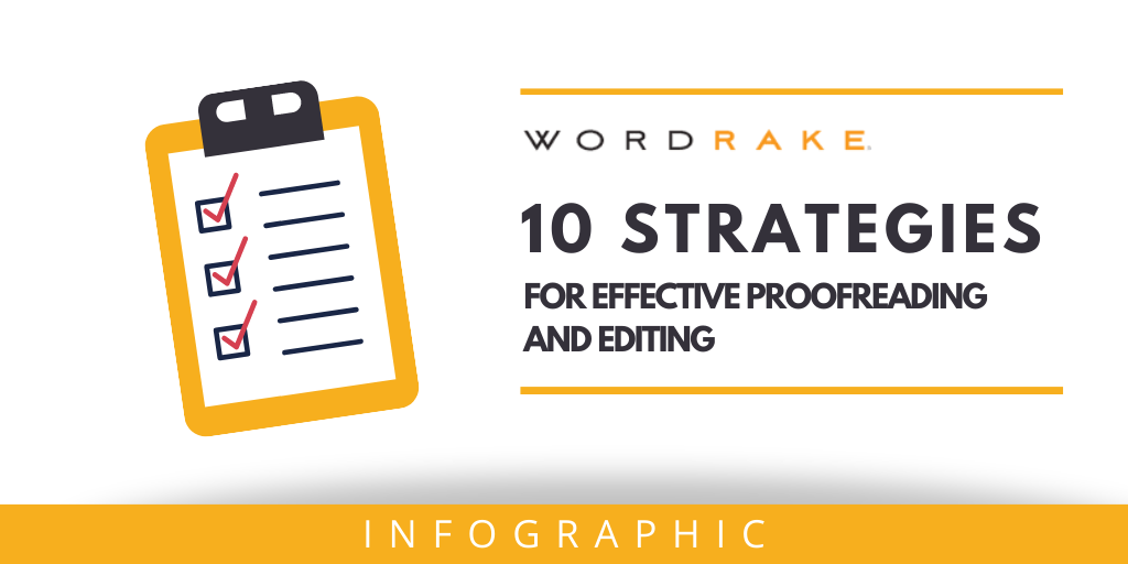 Checklist 10 Strategies for Effective Proofreading and Editing (Card)