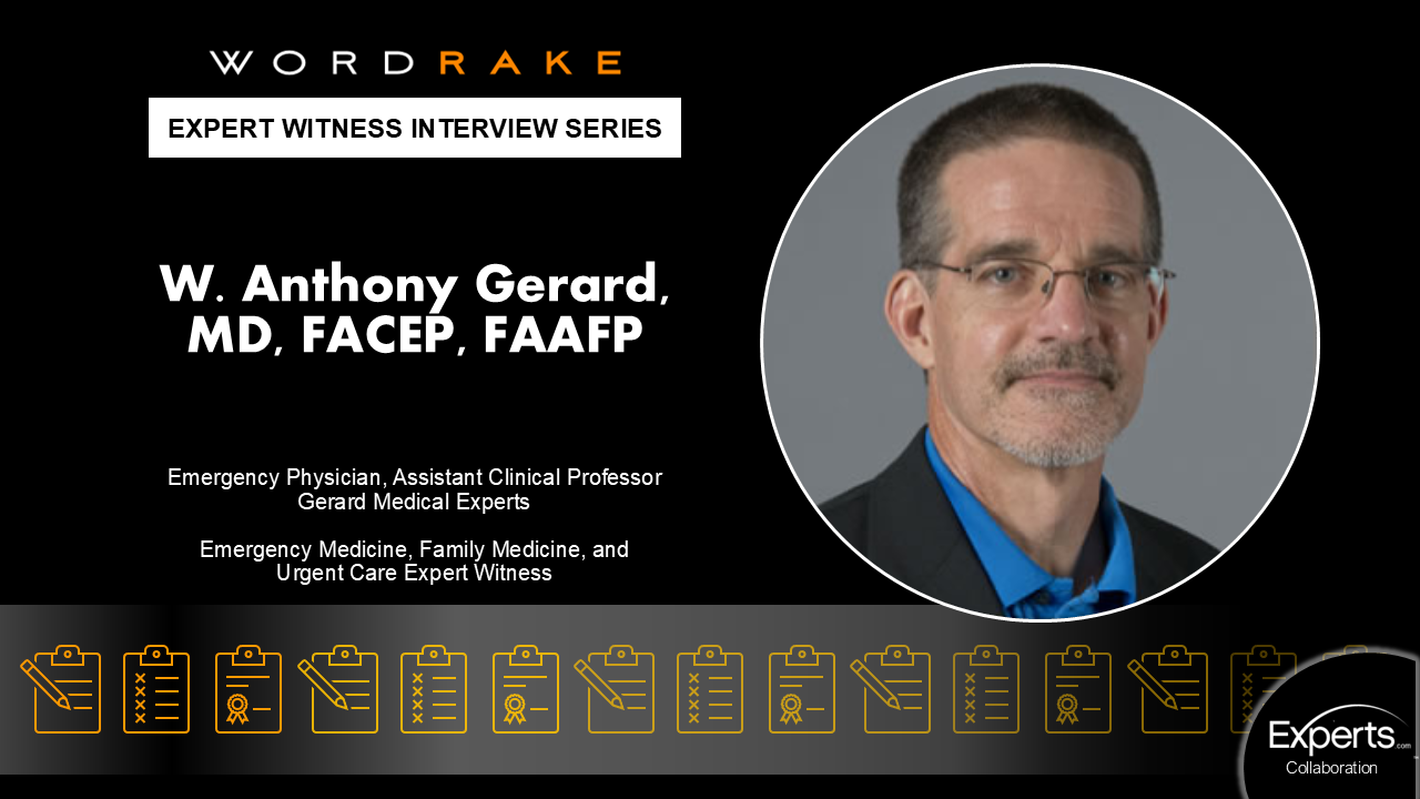 W. Anthony Gerard Expert Witness Interview Infographic