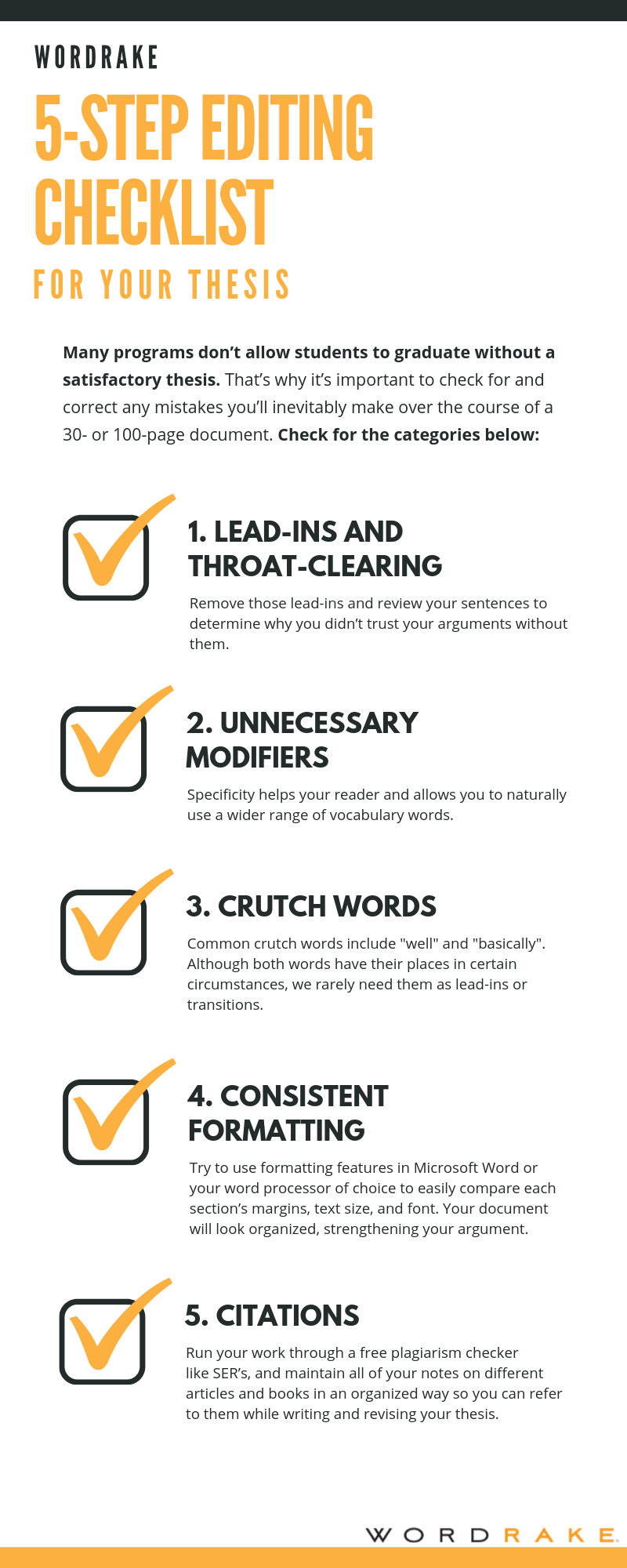 Checklist_5 Step Editing Checklist for Your Thesis (Long)