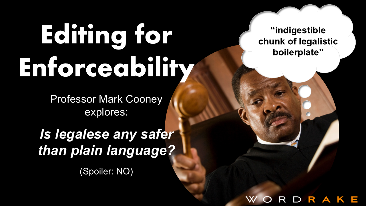 Editing for Enforceability