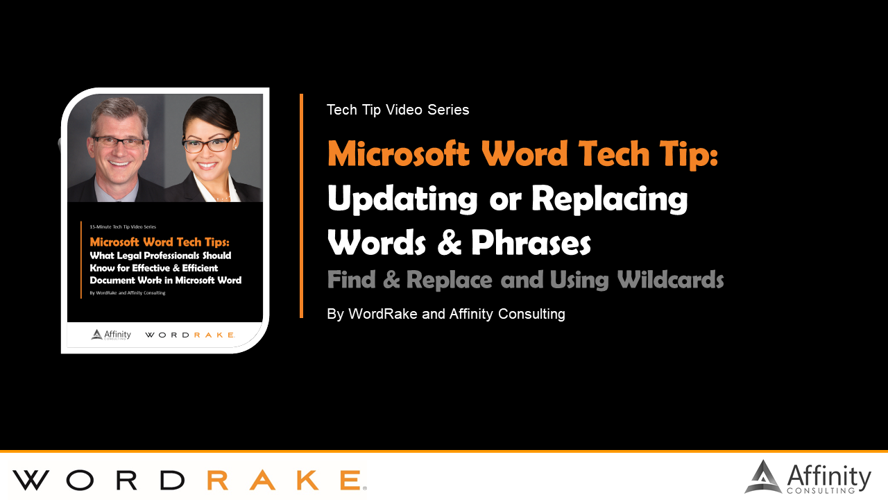 Tech Training Video - Updating or Replacing Words & Phrases