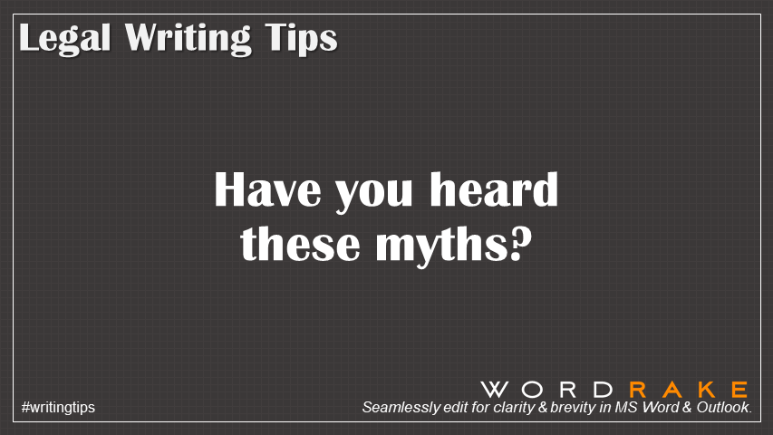 WRT-Have you heard these myths