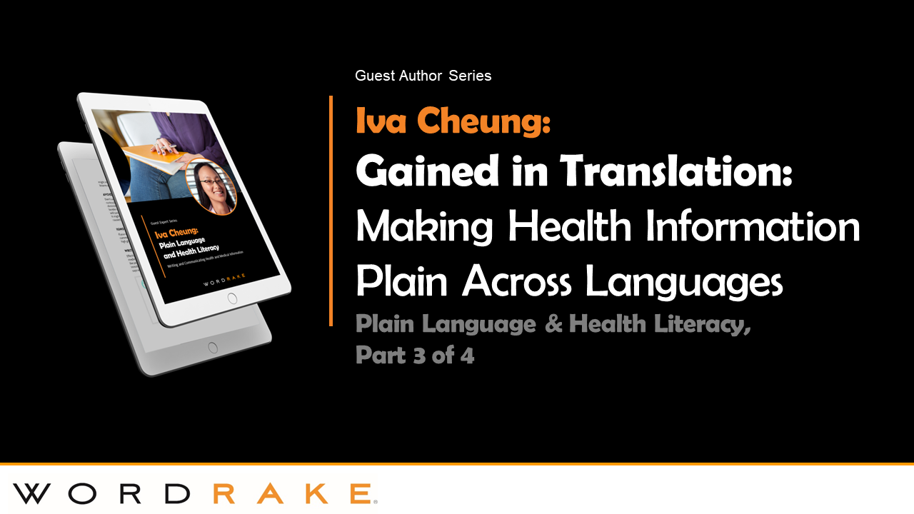 Gained in Translation: Making Health Information Plain Across Languages