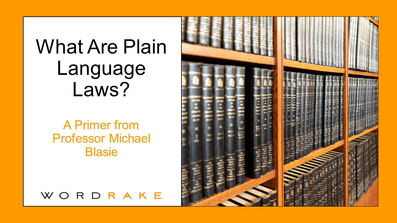 What are plain language laws? 